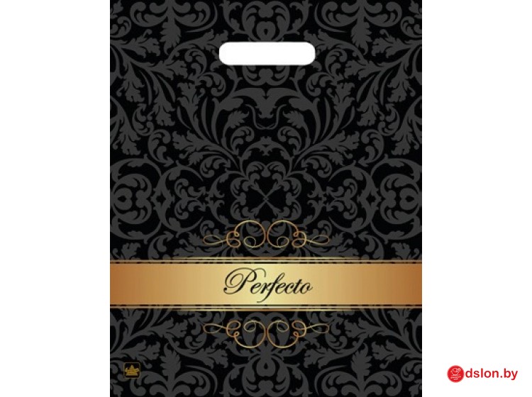 Мешок ПВД (выр.ручка) 370*300 (90мкр) Перфекто Шайн